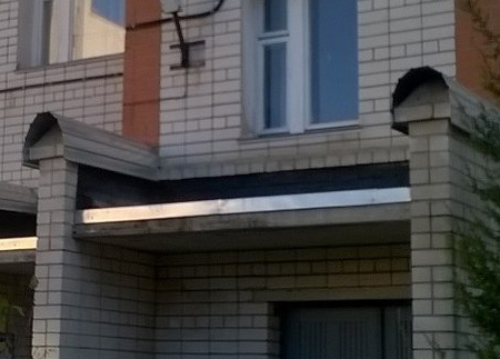 г. Арзамас. ул Пландина козырьки 2016 год